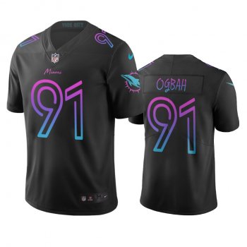 Miami Dolphins Emmanuel Ogbah Black City Edition Vapor Limited Jersey