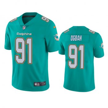 Miami Dolphins Emmanuel Ogbah Aqua Vapor Untouchable Limited Jersey