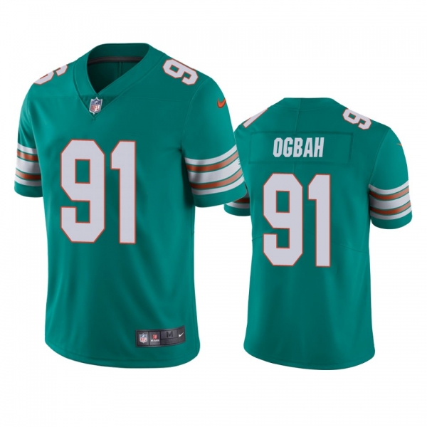 Miami Dolphins Emmanuel Ogbah Aqua Alternate Vapor Limited Jersey