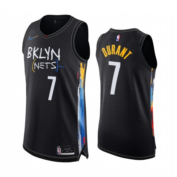 Keven Durant Brooklyn Nets Black Authentic City Edition 2020-21 Jersey Player