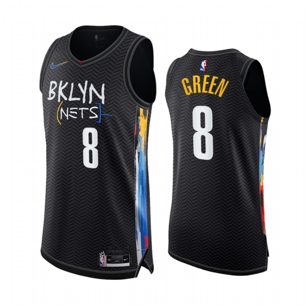 Jeff Green Brooklyn Nets Black Authentic City Edition 2020-21 Jersey