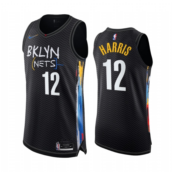 Joe Harris Brooklyn Nets Black Authentic City Edition 2020-21 Jersey