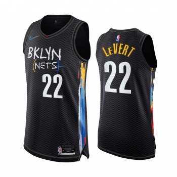 Caris LeVert Brooklyn Nets Black Authentic City Edition 2020-21 Jersey