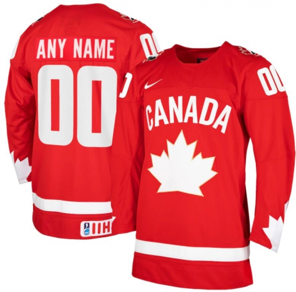 Iihf Ice Hockey Canada Team Red Custom Jersey