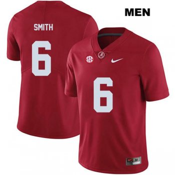 Mens Alabama Crimson Tide Legend Red Nike DeVonta Smith Stitched Authentic no. 6 College Football Jersey