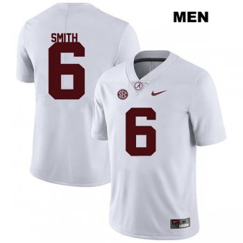 Mens Alabama Crimson Tide White Stitched Legend DeVonta Smith Nike Authentic no. 6 College Football Jersey