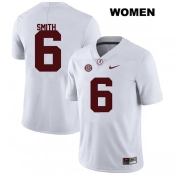 Womens Alabama Crimson Tide White Nike DeVonta Smith Legend Authentic Stitched no. 6 College Football Jersey