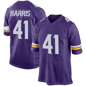 Men's Anthony Harris Minnesota Vikings Game Purple Team Color Jersey