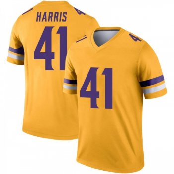 Men's Anthony Harris Minnesota Vikings Legend Gold Inverted Jersey