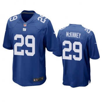 New York Giants Xavier McKinney Royal Game Jersey