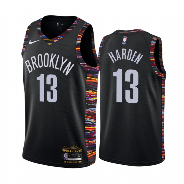 James Harden Brooklyn Nets 2020-21 Black Biggie Music Eidition Jersey 2020 Trade