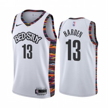 James Harden Brooklyn Nets 2020-21 White City Jersey 2020 Trade