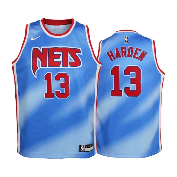 Youth Brooklyn Nets James Harden 2020-21 Classic Edition Blue Jersey #13