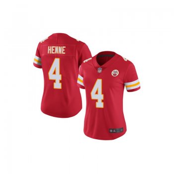 Women's Limited Chad Henne Red Home Jersey - #4 Football Kansas City Chiefs Vapor Untouchable