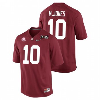 Youth Alabama Crimson Tide Mac Jones Crimson 2021 National Championship Replica Jersey