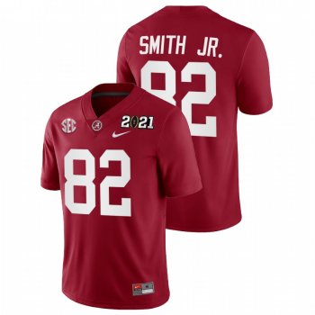 Men Alabama Crimson Tide Irv Smith Jr. Crimson 2021 Rose Bowl Champions College Football Playoff Home Jersey