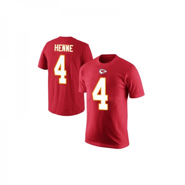 Chad Henne Red Rush Pride Name & Number - #4 Football Kansas City Chiefs T-Shirt