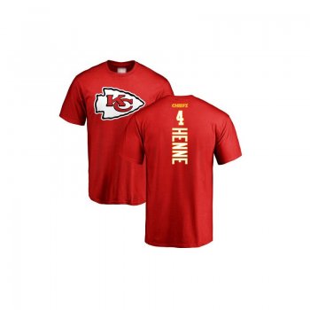 Chad Henne Red Backer - #4 Football Kansas City Chiefs T-Shirt