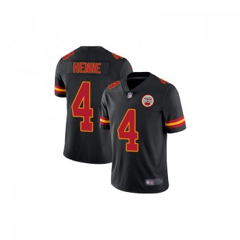 Youth Limited Chad Henne Black Jersey - #4 Football Kansas City Chiefs Rush Vapor Untouchable