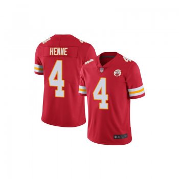 Limited Men's Chad Henne Red Home Jersey - #4 Football Kansas City Chiefs Vapor Untouchable