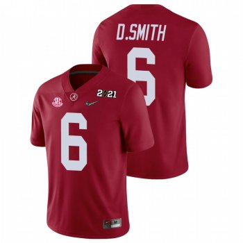 Men's Alabama Crimson Tide DeVonta Smith Crimson 2021 National Championship Jersey