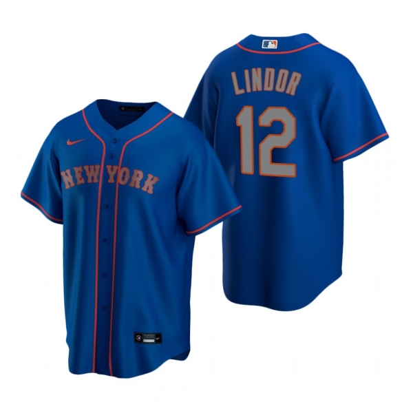 New York Mets Francisco Lindor Nike Royal Replica Jersey