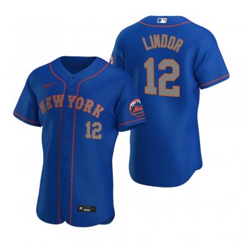 Men's New York Mets Francisco Lindor Nike Royal Authentic Jersey