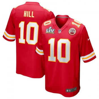 Men's Kansas City Chiefs Tyreek Hill Nike Red Super Bowl LV Bound Game Jersey