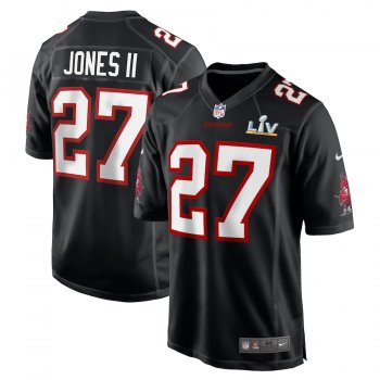 Men's Tampa Bay Buccaneers Ronald Jones II Nike Black Super Bowl LV Bound Game Fashion Jersey