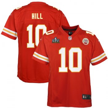 Youth Kansas City Chiefs Tyreek Hill Nike Red Super Bowl LV Bound Game Jersey