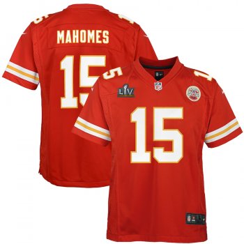 Youth Kansas City Chiefs Patrick Mahomes Nike Red Super Bowl LV Bound Game Jersey