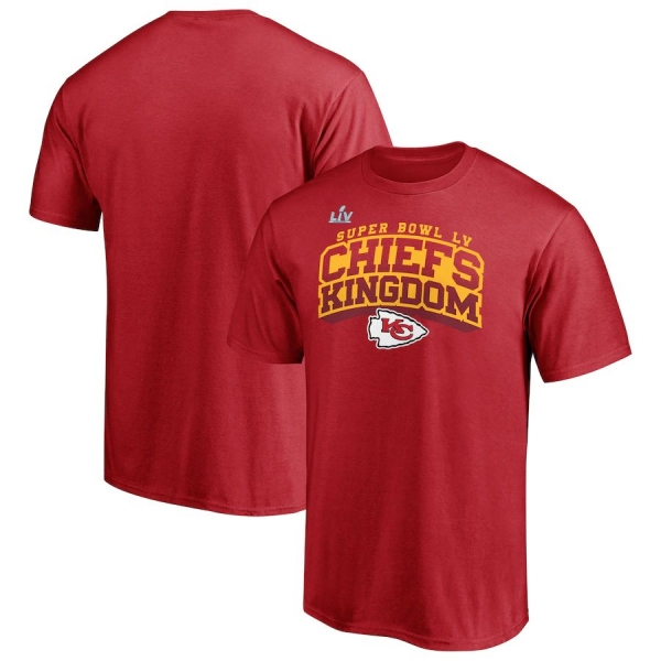 Men's Kansas City Chiefs Fanatics Branded Red Super Bowl LV Bound Break Speed T-Shirt