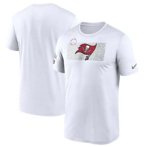 Men's Tampa Bay Buccaneers Nike White Super Bowl LV Bound Diamond Legend T-Shirt