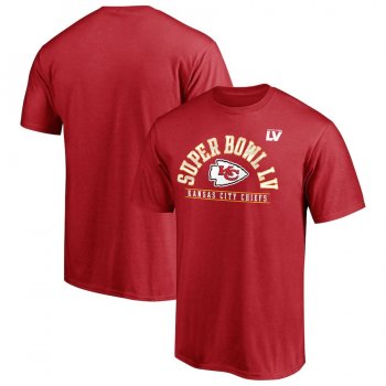 Men's Kansas City Chiefs Fanatics Branded Red Super Bowl LV Bound Direct Snap T-Shirt