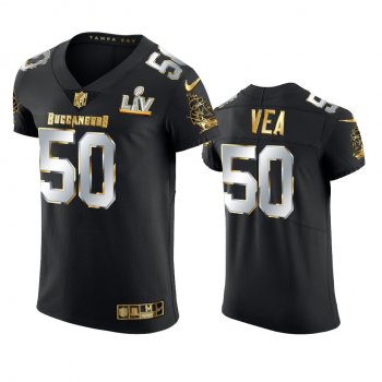 Vita Vea Buccaneers Black Super Bowl LV Golden Elite Jersey