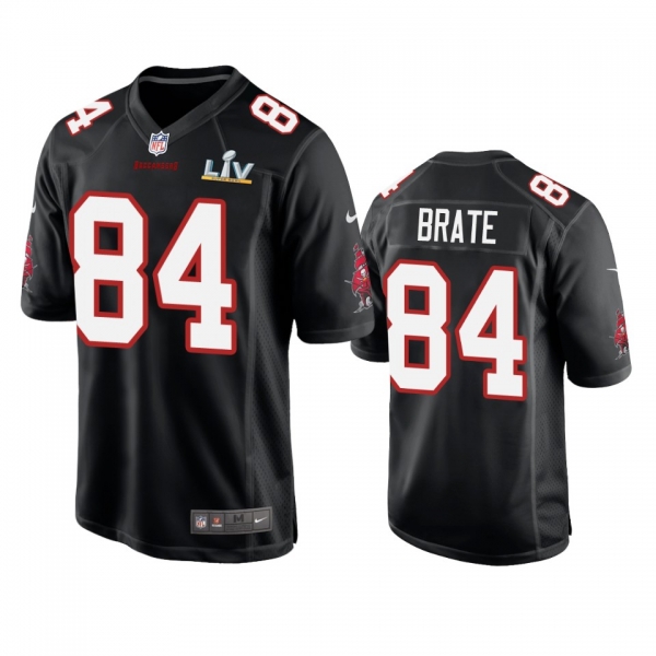 Tampa Bay Buccaneers Cameron Brate Black Super Bowl LV Game Fashion Jersey