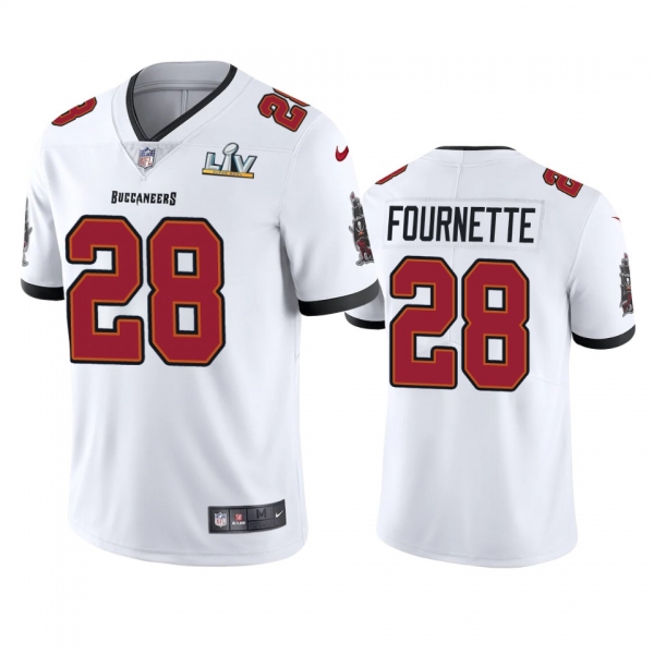 Tampa Bay Buccaneers Leonard Fournette White Super Bowl LV Vapor Limited Jersey