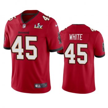 Tampa Bay Buccaneers Devin White Red Super Bowl LV Vapor Limited Jersey