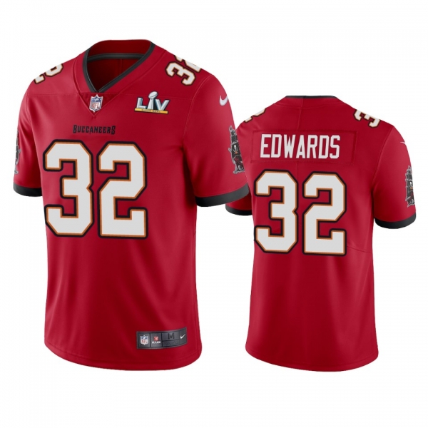 Tampa Bay Buccaneers Mike Edwards Red Super Bowl LV Vapor Limited Jersey