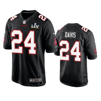 Tampa Bay Buccaneers Carlton Davis Black Super Bowl LV Game Fashion Jersey