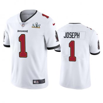 Tampa Bay Buccaneers Greg Joseph White Super Bowl LV Vapor Limited Jersey