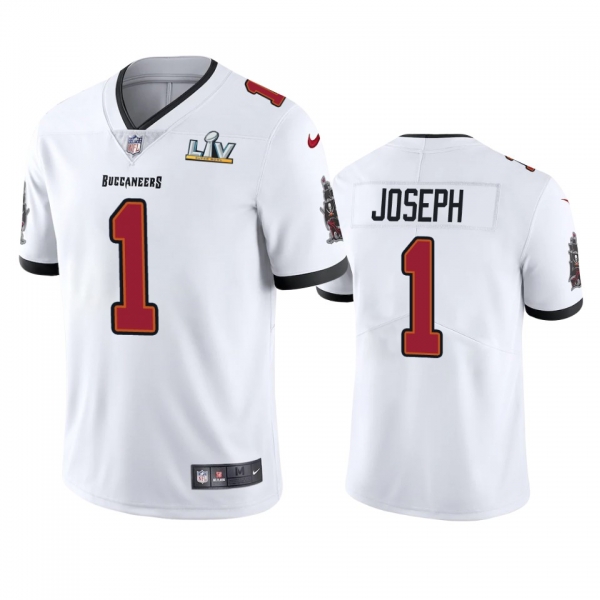 Tampa Bay Buccaneers Greg Joseph White Super Bowl LV Vapor Limited Jersey