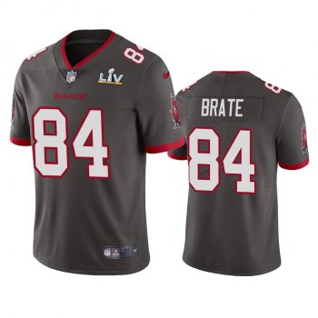 Tampa Bay Buccaneers Cameron Brate Pewter Super Bowl LV Vapor Limited Jersey