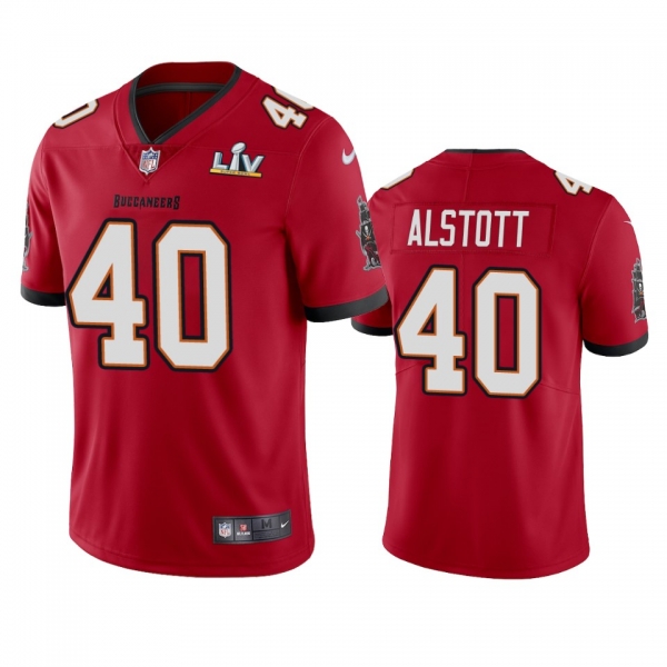 Tampa Bay Buccaneers Mike Alstott Red Super Bowl LV Vapor Limited Jersey