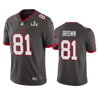 Tampa Bay Buccaneers Antonio Brown Pewter Super Bowl LV Vapor Limited Jersey