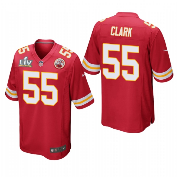 Kansas City Chiefs Frank Clark Super Bowl LV Game Jersey - Red