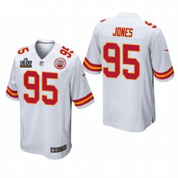 Kansas City Chiefs Chris Jones Super Bowl LV Game Jersey - White