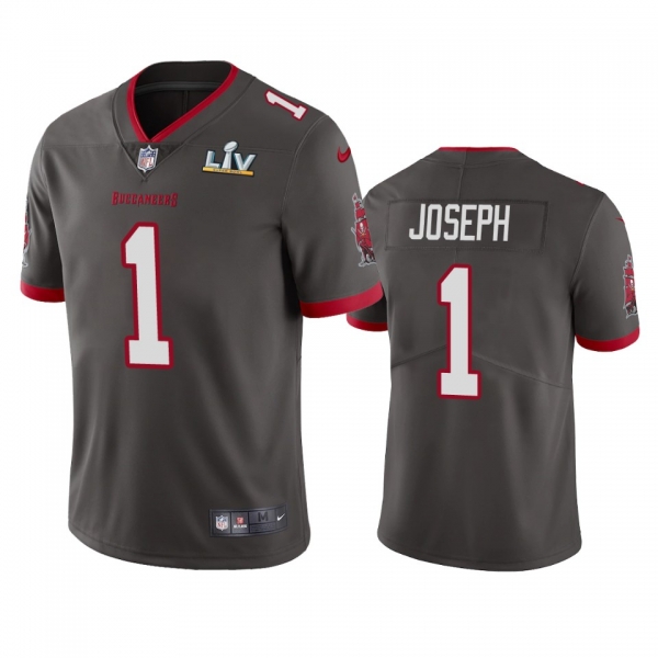 Tampa Bay Buccaneers Greg Joseph Pewter Super Bowl LV Vapor Limited Jersey