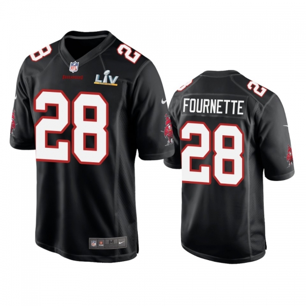 Tampa Bay Buccaneers Leonard Fournette Black Super Bowl LV Game Fashion Jersey