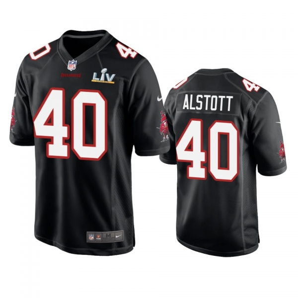 Tampa Bay Buccaneers Mike Alstott Black Super Bowl LV Game Fashion Jersey